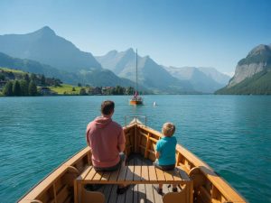 Les plus belles escapades en bateau sur les lacs suisses à faire en famille