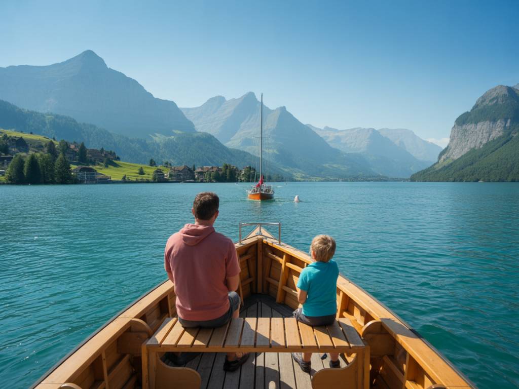 Les plus belles escapades en bateau sur les lacs suisses à faire en famille